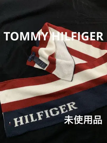 TOMMY HILFIGER 스트라이프 머플러. 미사용품.