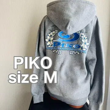 [ 초레어 ] [ 헤이세이 갸루 ] PIKO 빅 로고 루즈핏 집업 후드티