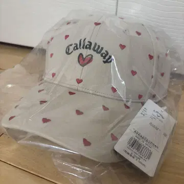 Callaway 하트 무늬 캡 베이지