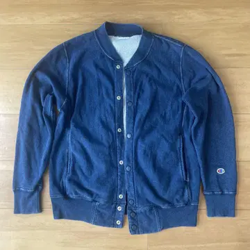 [ 익명 배송 ] Champion Reverse Weave 네이비 가디건