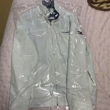 TOMMY HILFIGER XL 화이트 나일론 자켓
