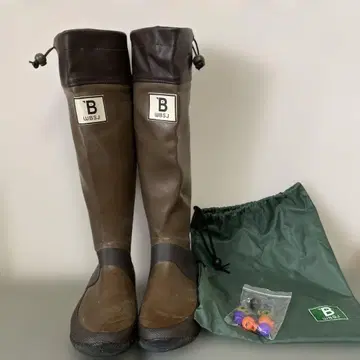 WBSJ 야조회 레인부츠 M 브라운 수납 봉투 포함
