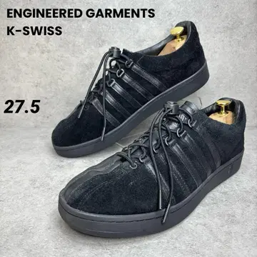 새상품급! EG x K-SWISS classic GT 가죽 스니커즈 블랙