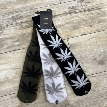 HUF 나뭇잎 패턴 삭스 3팩 묶음 판매