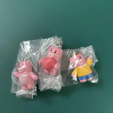 곰 캡슐 토이 3개 세트 베리 고무 메지루시 액세서리