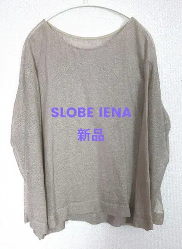 새상품 SLOBE IENA 린넨 칼라미 블라우스 시어 탑