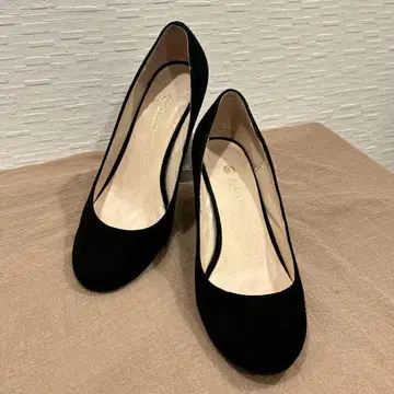 뷰티 앤 유스 UA 스웨이드 로우힐 펌프스 23.5cm 블랙