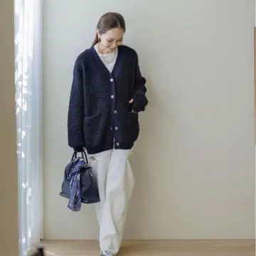 새상품급 Bluelea Sideslit sweatpants 화이트