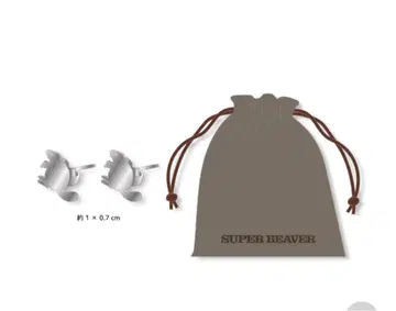 슈퍼 비버 SUPER BEAVER 귀걸이 파우치 포함 미개봉 새상품