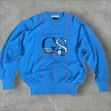 Munsingwear 블루 니트 스웨터
