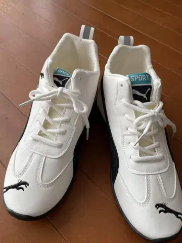 Puma Ferrari 콜라보 스니커즈 화이트/블랙