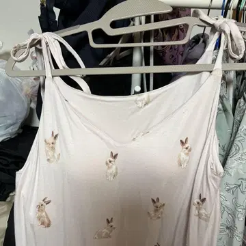 젤라또피케 토끼 프린트 룸웨어 세트 일본 정품 핑크
