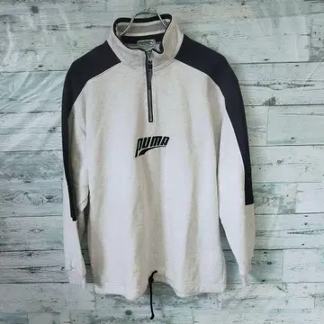 푸마 히트 유니온제 맨투맨 하프 지퍼 90s