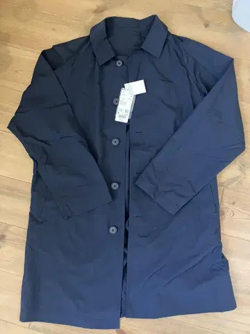 UNIQLO 네이비 스텐카라 코트 S 사이즈 포켓터블 하프 코트
