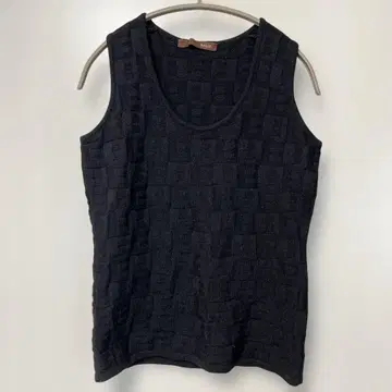 BALLY 블랙 슬리브리스 니트 38