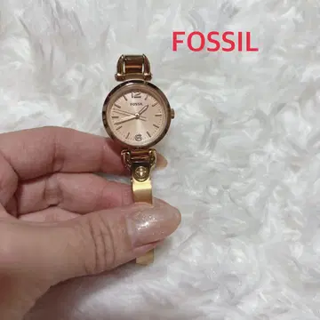 FOSSIL 골드 손목시계(쿼츠) 배터리 교체 완료.