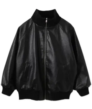 wego 가죽 자켓 블루종 빈티지
