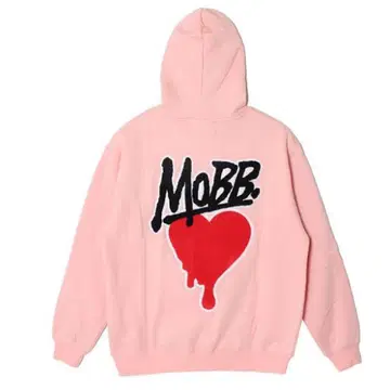 MOBB 핑크 후드 부착 후드티