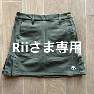 [ 새상품 ] 데상트 descente 골프 스커트 올리브 그린 S