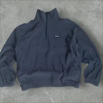 다크 그레이 플리스 하프 지퍼 자켓