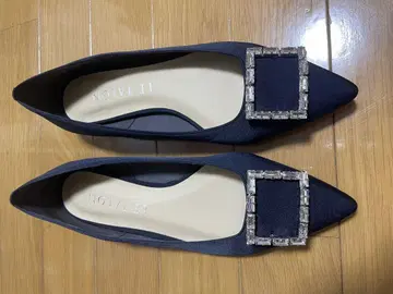 LE TALON 비쥬 플랫슈즈 네이비