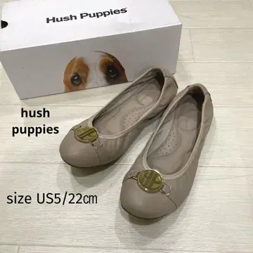 hush puppies 가죽 천연 가죽 발레 슈즈 플랫 펌프스 22cm