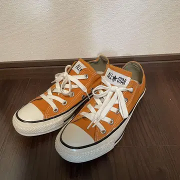 ALL STAR 오렌지 로우컷 스니커즈 컨버스