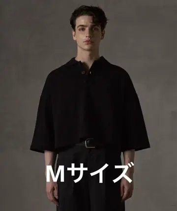 [ GRANCY ] 지퍼 레이어드 와이드 숏 피케 셔츠 M
