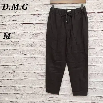D M G M 린넨 100% 이지 팬츠 허리밴딩&끈 편안함 팬츠