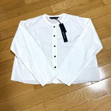[ 미사용 새상품 ] 미즈이로 인드 워싱 크루 숏 셔츠 면100%