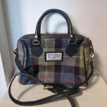 HARRIS TWEED 해리스 트위드 2WAY 숄더 핸드백 블루