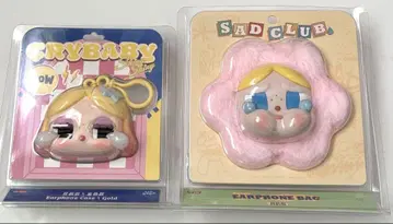 POP MART CRYBABY SHINY Sad Club 이어폰 케이스