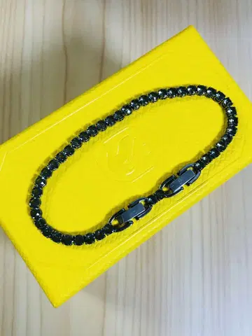 스와로브스키 SWAROVSKI 테니스 디럭스 팔찌 블랙