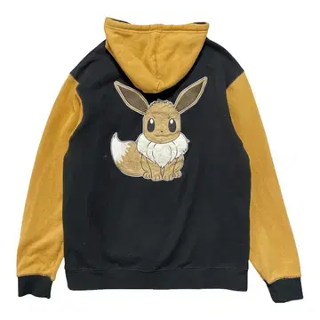 USA 구제 의류 공식 포켓몬 이브이 집업 맨투맨 후드티 자수