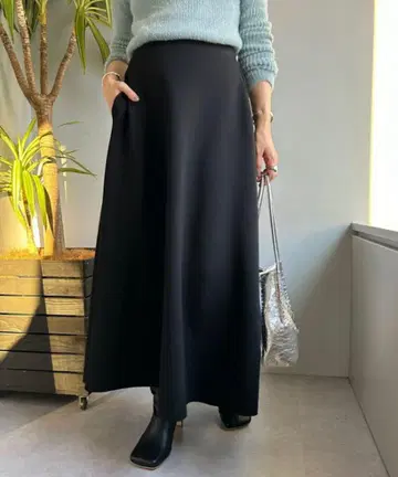 SHENERY 분또 플레어 롱 스커트