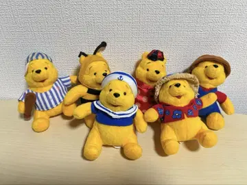 레어!! 디즈니 레트로 푸우 봉제 인형 키링 코스프레