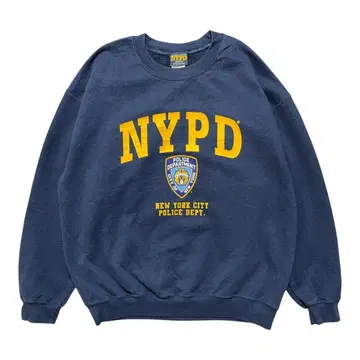 USA 구제 의류 뉴욕시경 NYPD 맨투맨 트레이닝복 프린트