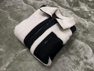 Quiksilver 플리스 자켓 M 사이즈 아이보리/블랙