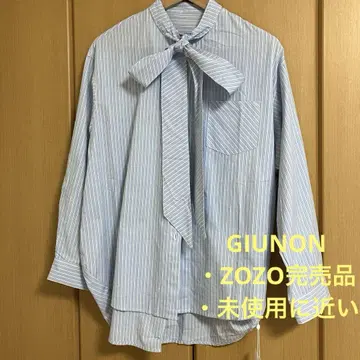 GIUNON 지우논 칼라리스 타이 넥 셔츠
