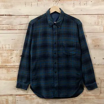 50s PENDLETON 옴브레 체크 울 셔츠 펜들턴