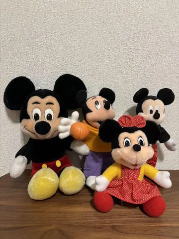 미키 미니 봉제 인형 4개 세트