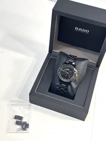 라도 하이퍼크롬 크로노그래프 자동 와인딩 손목시계 뒷면 투명