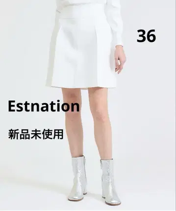 완판템 Estnation 코쿤 니트 스커트 36 미사용 새상품