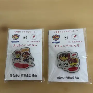 베가타 핀 배지 2점