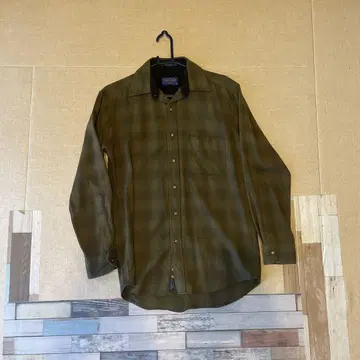 Pendleton 울 플란넬 셔츠 M 사이즈 올리브 그린