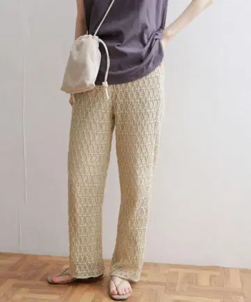 URBAN RESEAR DOORCH 레이스 이지 팬츠 허리밴딩 M