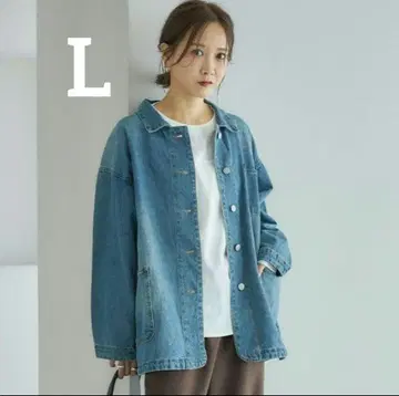 시마무라 다나카 리나 데님 자켓 L 사이즈