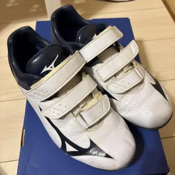 Mizuno 스파이크 슈즈 화이트/네이비 24.5cm