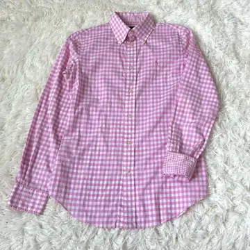 Ralph 랄프 로렌 깅엄 체크 셔츠 핑크