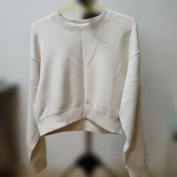 adidas 크롭 맨투맨 크림/화이트 S 새상품급